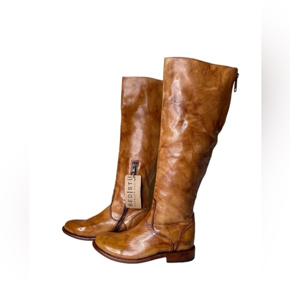 BED STU Tess Rustic Leather Riding Boots BedStu Size 7 - Picture 1 of 16